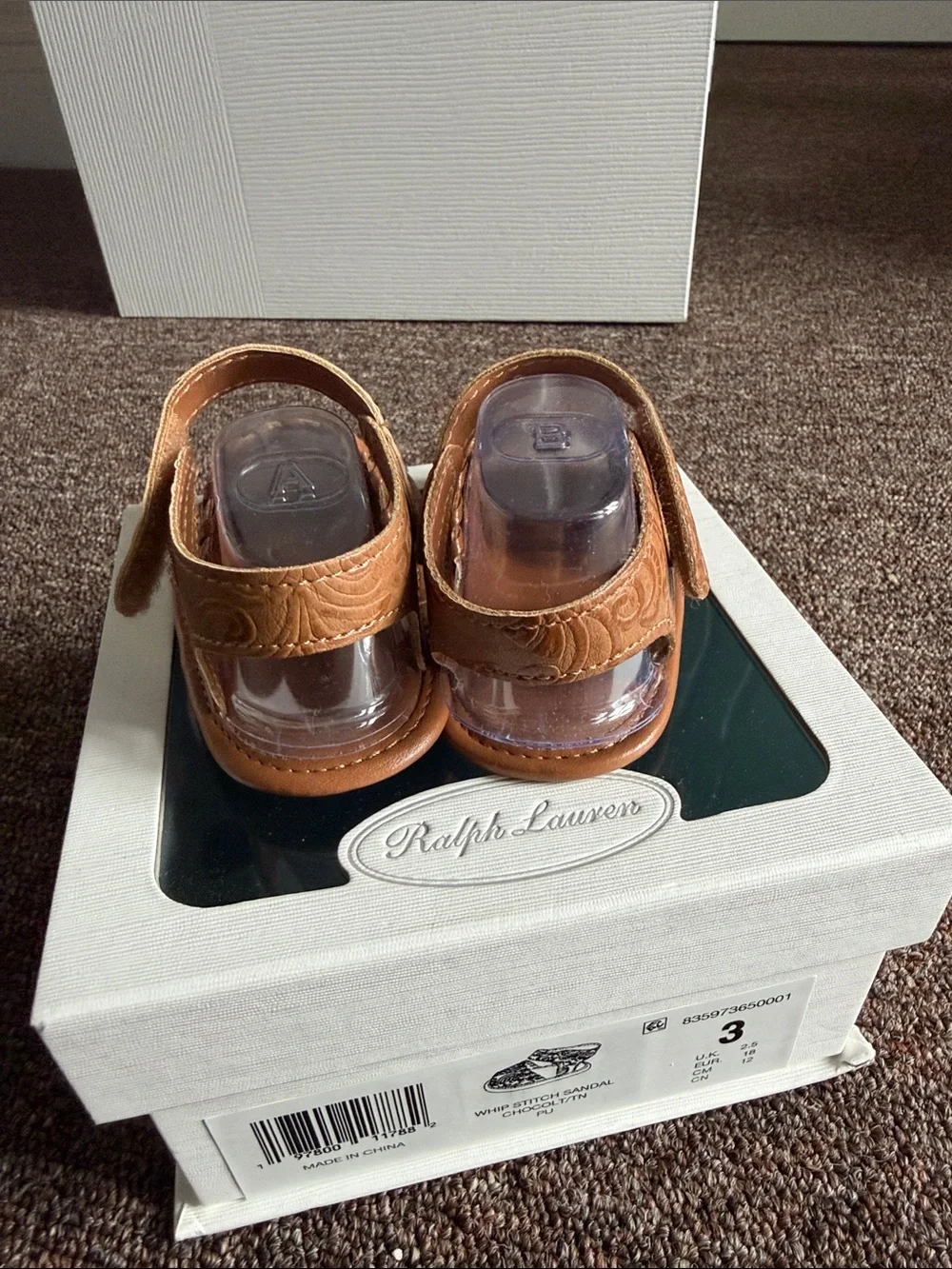 Ralph Lauren whip stitch sandal baby size 3